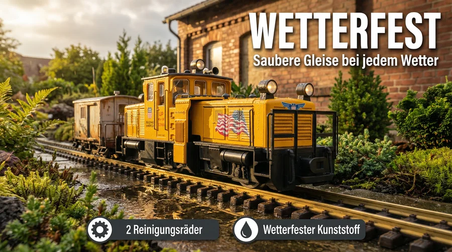 Schienenreinigungslok USA LGB 21672 - Saubere Gleise bei jedem Wetter