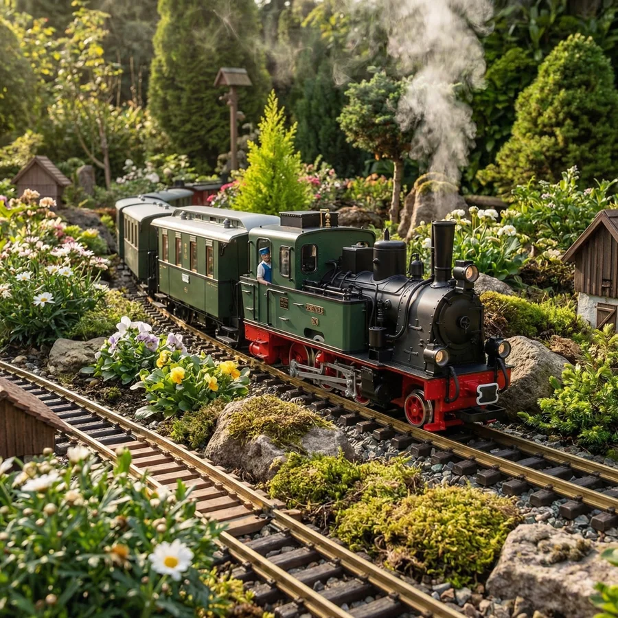 Dampflok Spreewald DEV LGB 24743 - Schmalspurromantik im Garten