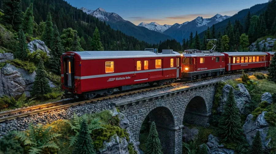 Gepäckwagen RhB LGB 30693 - Authentisch auf der Albulastrecke