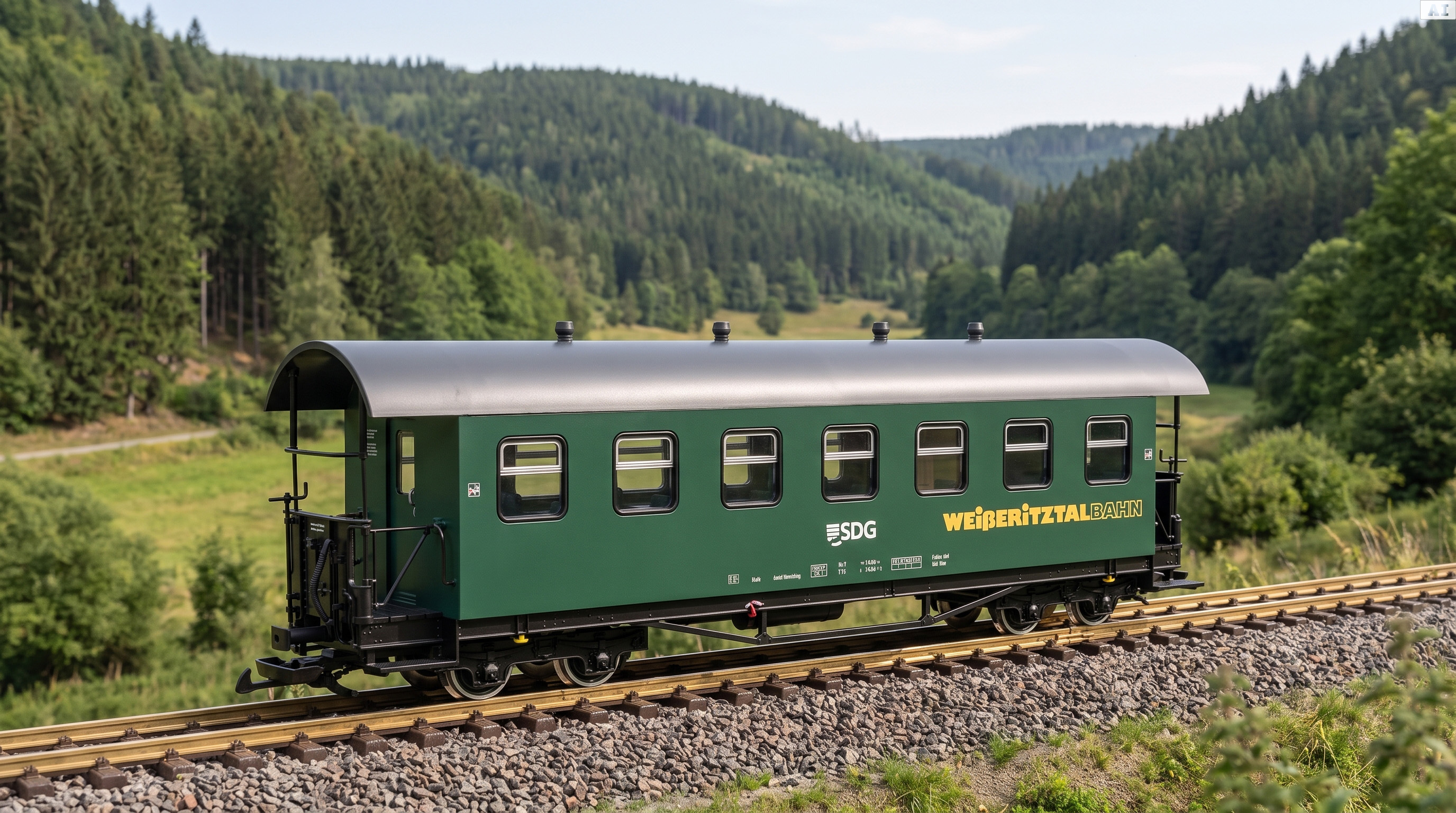 SDG Personenawagen KB 970-253 LGB 31390 - Passend zur Weißeritztalbahn