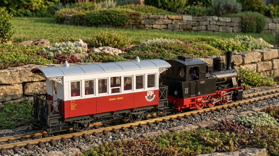 Personenwagen 116 Gemeinde Dörzbach Jagsttalbahn LGB 33205 - Schmalspur-Romantik der 80er-Jahre