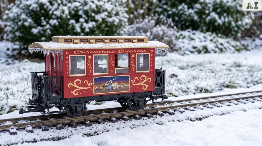 Weihnachtszug Personenwagen Krippe LGB 70308-M003 - Winterlich vielseitig einsetzbar