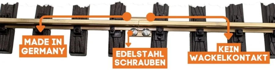 Schienenverbinder 100 Stück Messing 15mm ML-Train 8200228 - Unsere Schienenverbinder im Überblick