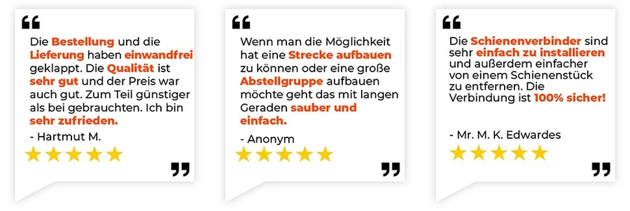 Gleis-Bau Set mit 18 m Gleisprofile Messing, 60 Flex-Schwellenbänder, 20 Schienenverbinder & GRATIS Gleisbiegegerät - Detaillierte Übersicht