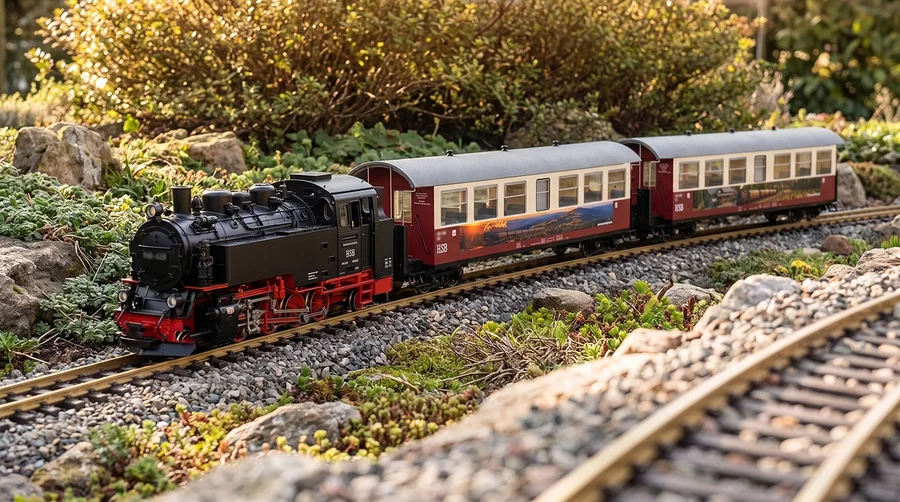 HSB Personenwagen 2er-Set Spur G – Modell-Land Edition Train Line 8200295 - Bereit für den Garten