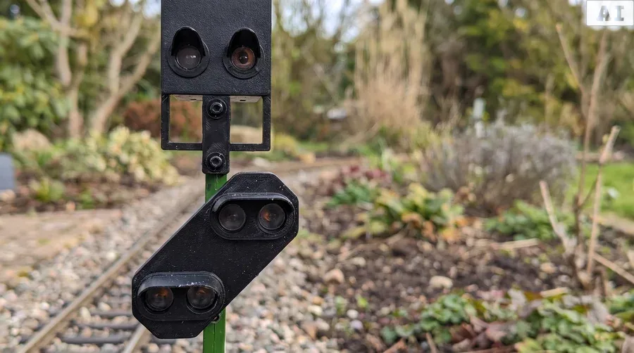 Lichtsignal Typ HV Blocksignal mit Vorsignal für Spur G analog / digital mit Decoder ML-Train 83804620 - Detaillierte Übersicht