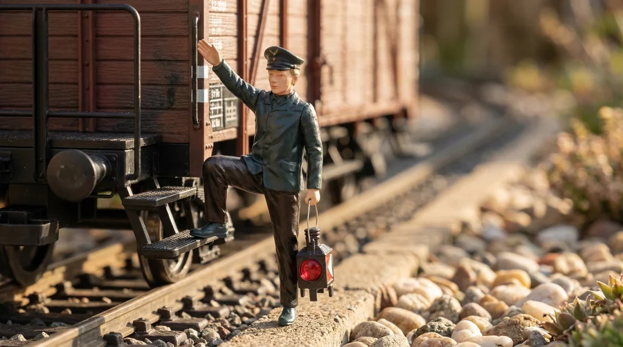 ML-Train Rangierer Markus DR/HSB Spur G – Figur mit beweglichen Armen 88500815 - Detaillierte Übersicht