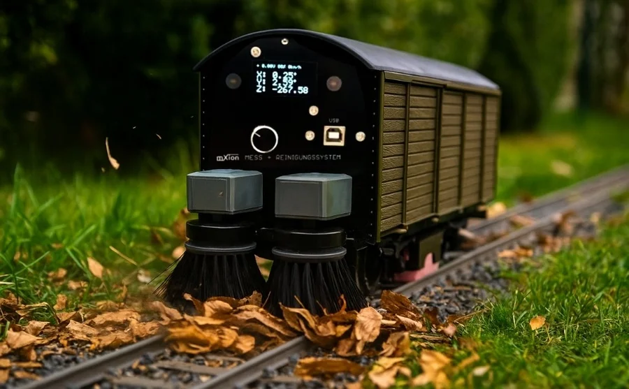 Mess- und Reinigungs-Güterwagen braun für Spur G als Bausatz ML-Train 889190600 - Detaillierte Übersicht