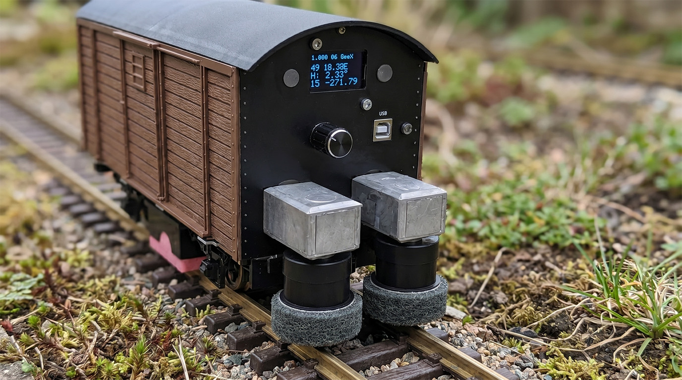 Mess- und Polier-Güterwagen Spur G Bausatz Braun | DCC | OLED | Bluetooth – ML-Train 889190800 - Detaillierte Übersicht