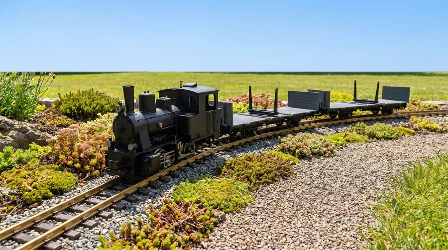 Drehschemelwagen Set Schwarz/Grau Metall-Speichenradsätze 31mm Bausatz Spur G ML-Train 88923630 - Für jede Gartenbahn