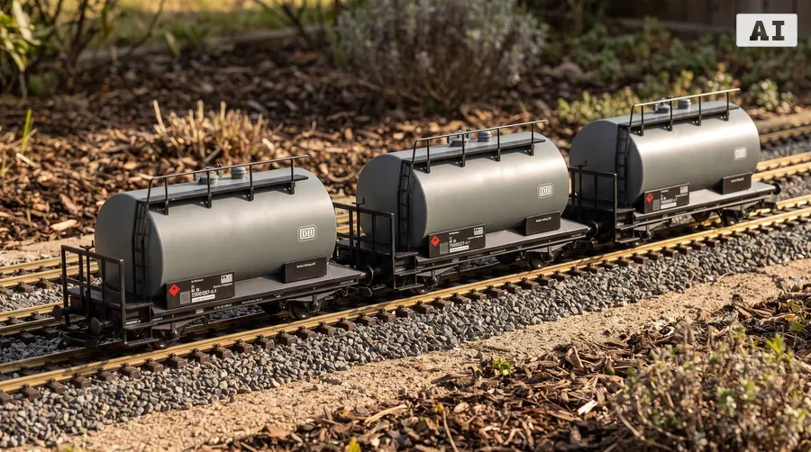 Kesselwagen DB 3er Set Piko 37777 - Vielseitiger Einsatz am Ladegleis