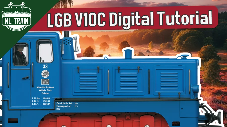 Digitalisierung der LGB V10C Spur G Modelleisenbahn: Ein technologisches Kunstwerk in Blau