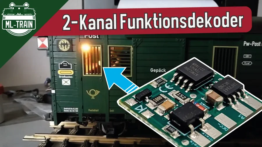 Mini-Decoder, Mega-Effekt: GLD Einbau in LGB Postwagen mit Petroleum & Neon!