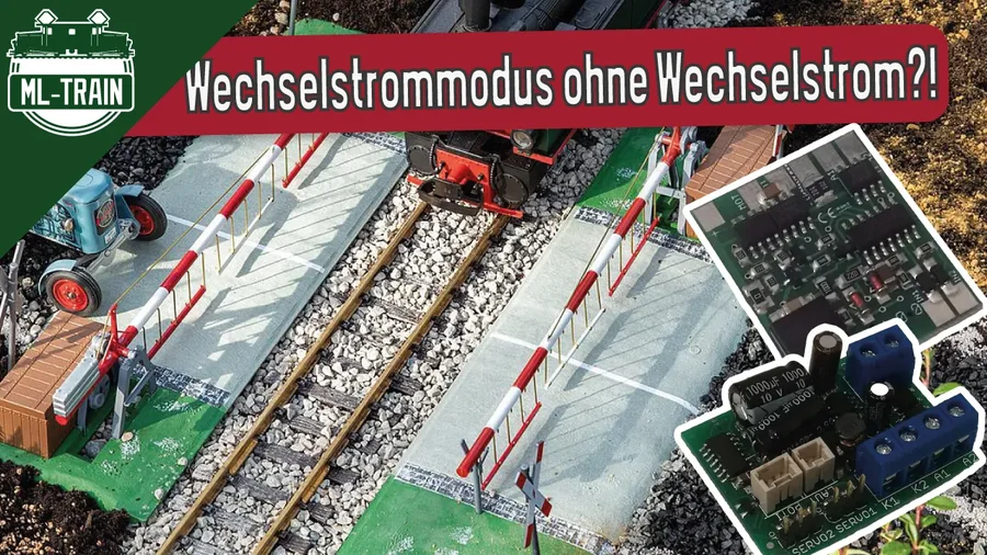 Wechselstrommodus für echte AC-Motoren | POLA G Bahnschranke mit Wechselblinken & Kontakteingängen