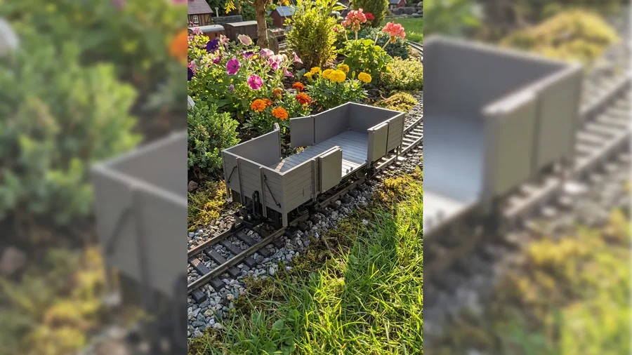 Unser Hochbordwagen im Garten