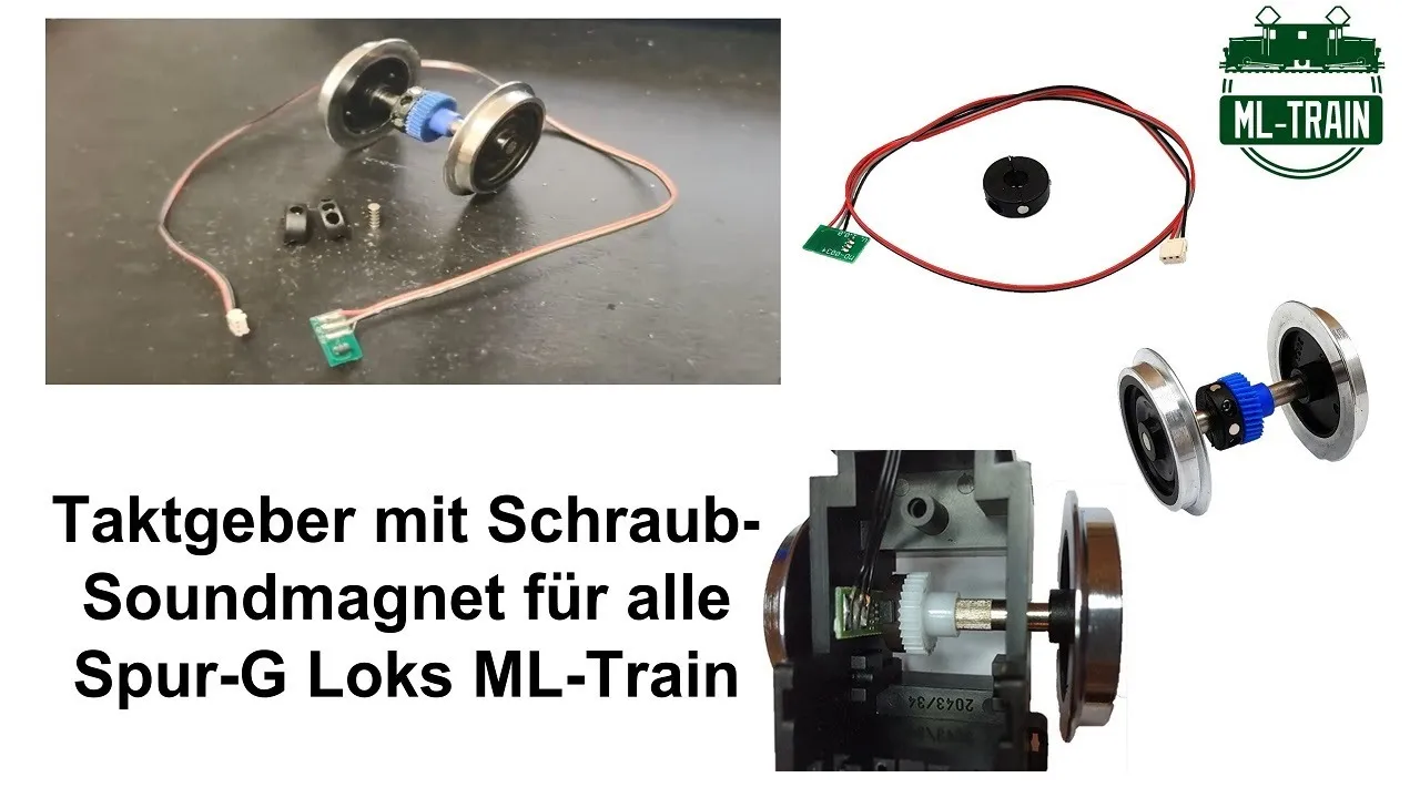 Taktgeber mit Schraub-Soundmagnet für alle Spur-G Loks ML-Train (Produktvideo)