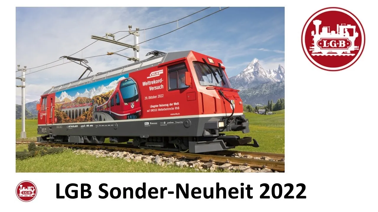 Sonder-Neuheit - 2022 Elektrolok Ge 4/4 III Alpine Cruise RhB LGB 21431