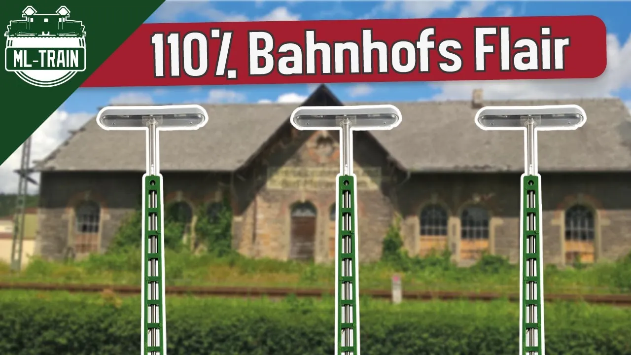 DB Gittermastlampe für Bahnhof und Industrie Spur G (Produktvideo)