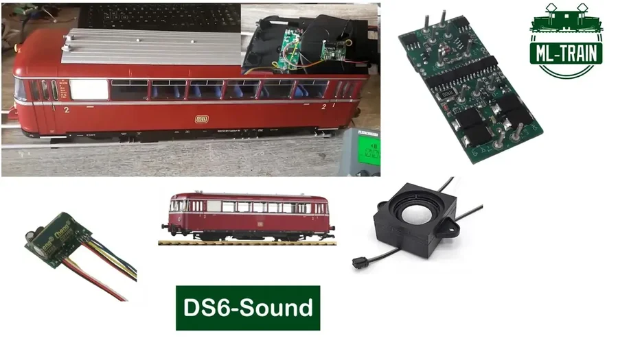 Schienenbus VT98 PIKO Spur-G Digitalisierung mit ML-Train DRIVE-L, SX6-Sound, Licht (Produktvideo)