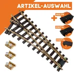 Weiche links Messing Radius 90 cm mit Verbinder