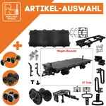 Flachwagen schwarz als Spur-G Bausatz