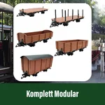Hochbordwagen grau als Spur-G Bausatz ML-Train 88919550_auswahl4