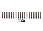 12 x Gleis gerade 60 cm LGB 10600