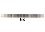 6 x Gleis gerade 1200 mm LGB 10610