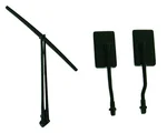 Set Spiegel, Scheibenwischer Allegra LGB 20220-M114