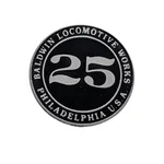 Nummerntafel Kesseltür bedruckt '25' Dampflok Froney LGB 20252-E020