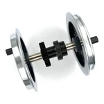 Radsatz ohne Einstich, kurzer Zapfen mit Soundmagnet für Spur-G LGB 20284-M030