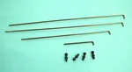 Handlaufstange, Halter, Schaltstange 8 Teilig für Dampflok Corpet - Louvet LGB 20781-M009