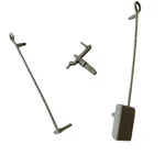 Schaufel, Haken, Kurbel-Set 3 teilig Tender 22155-027 für Spur-G LGB