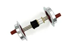 Radsatz rot Lauffläche 25 mm für Spur-G LGB 23132-M017