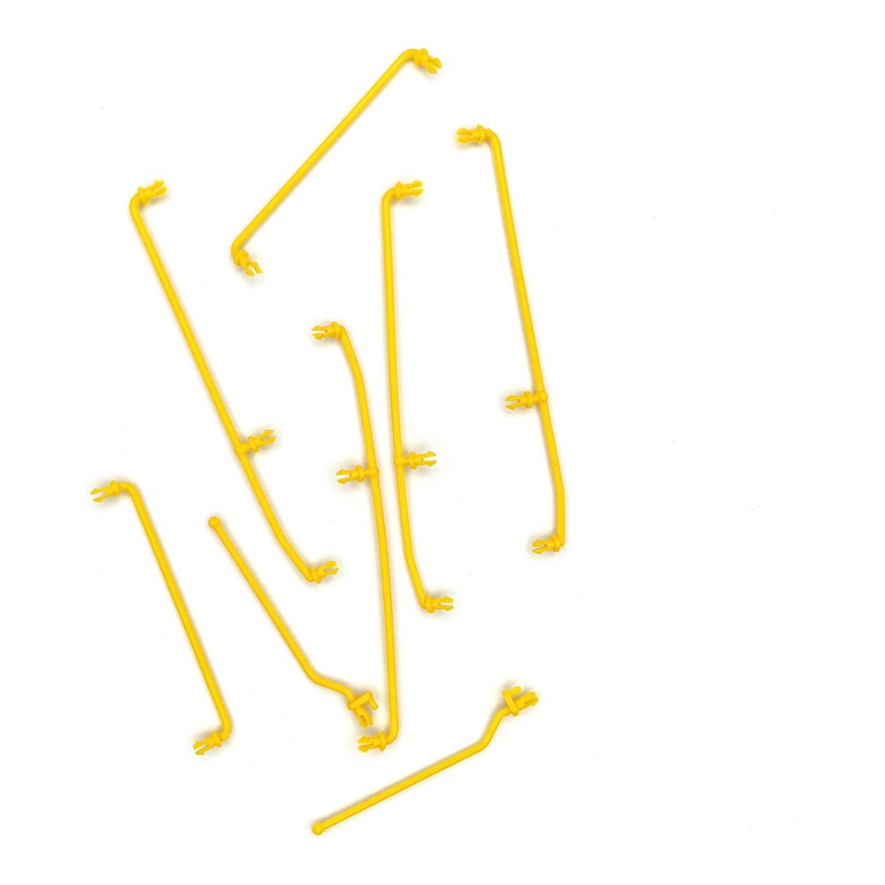 Griffstangen Türe gelb (8 Stück) für E-Lok RhB Ge 6/6 I Krokodil Spur-G LGB 23406-M004