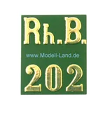 Tafel RhB 202 grün E-Lok Ge 2/4 LGB 23450-M001