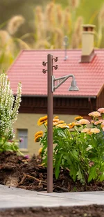 Holzmast mit Auslegerleuchte 2 Stück Pola 333233