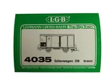 Aufkleber Güterwagen gedeckt DB LGB 4035