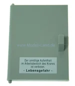 Tür grau Güterwagen Kranwagen LGB 40420-E127
