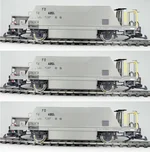 Schotterwagen grau 3er Set MGB Pullman 36050