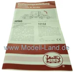 Bedienungsanleitung Güterwagen Gußstahl LGB 40560-E199