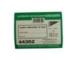 Aufkleber Güterwagen Happy Birthday LGB 44352