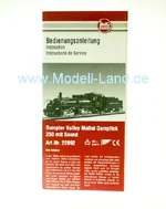 Bedienungsanleitung 22892 Dampflok LGB 80005-E023