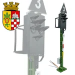 Lichtsignal Typ KS Illfeld für Spur G analog / digital mit Decoder ML-Train 83814614