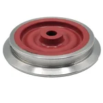 Laufrad Spur-G Lok rot mit Nut Lauffläche 37,5 mm aus Edelstahl ML-Train 86700599