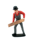 Heizer mit Holz