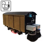 Mess- und Reinigungs-Güterwagen braun für Spur G als Bausatz ML-Train 889190600