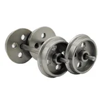 2x Edelstahl Radsatz Lauffläche: 26mm für Feldbahnloren ML-Train 88919475