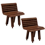 2x Sitzbank klein braun Spur G ML-Train 88919708