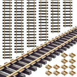 6x Gleis gerade 150 cm  mit 12x Schraub-Verbinder ML-Train 8911502